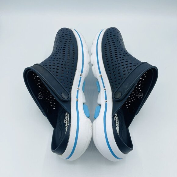 Skechers Shoes Womens 8 Blue Foamies Ultra Go Comfort Slip On Clog Sandal Mules - Picture 8 of 10